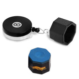 OKKO Retractable Octagon 8-Ball Chalker w/Belt Clip Black w/Predator Chalk