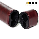OKKO Billiard Hard Deluxe Oval Case Burgundy 1x1