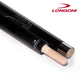 Longoni Crystal Fox Carom Cue w/Luna Nera FE69 Shaft Leather Wrap