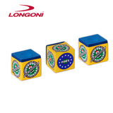 Longoni NIR Super Professional Billiard Chalk Blue 3 pcs