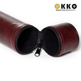 OKKO Billiard Hard Round Case Burgundy 1x1
