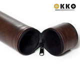 OKKO Billiard Hard Round Case Dark Brown 1x1
