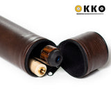OKKO Billiard Hard Round Case Dark Brown 1x1