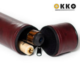 OKKO Billiard Hard Round Case Burgundy 1x1