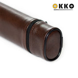 OKKO Billiard Hard Deluxe Oval Case Dark Brown 1x1