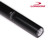 Longoni Crystal Fox Carom Cue w/Luna Nera FE71 Shaft Leather Wrap