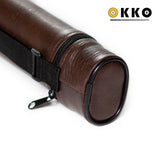 OKKO Billiard Hard Deluxe Oval Case Dark Brown 1x1