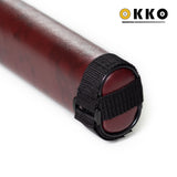 OKKO Billiard Hard Deluxe Oval Case Burgundy 1x1
