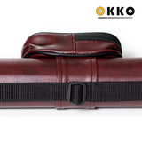 OKKO Billiard Hard Round Case Burgundy 1x1