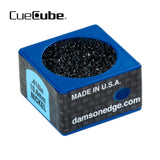 Cue Cube Tip Tool 2 in 1 Nickel Radius (.418") Blue