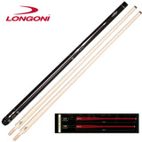 Longoni Inspiration Carom Cue w/2 E71 Maple Shafts