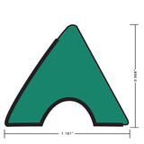 OKKO K66 Pool Table Standard Rail Rubber Green 48", Set of 6