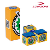 Longoni NIR Super Professional Billiard Chalk Blue 3 pcs