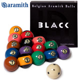 Aramith Tournament Black TV Billiard Pool Ball set 2 1/4"