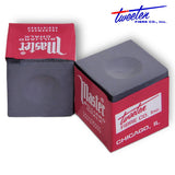 Master Billiard Chalk Charcoal 12 pcs