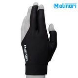 Molinari Billiard Glove for Left Hand Black XL