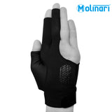 Molinari Billiard Glove for Left Hand Black XL