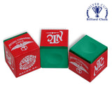 National Tournament Billiard Chalk Tournament Green 12 pcs