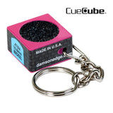 Cue Cube Tip Tool 2 in 1 w/keychain Pink