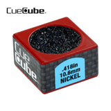 Cue Cube Tip Tool 2 in 1 Nickel Radius (.418") Red