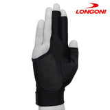 Longoni Billiard Glove Black Fire 3.0 for Right Hand XXL